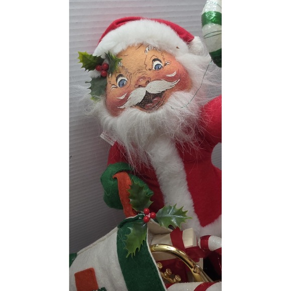 Vintage Annalee '88 Mobilitee Dolls Standing Santa Made in USA 1988 Rare HTF - Picture 3 of 10